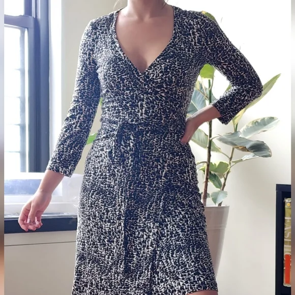 blue animal print wrap dress Blue Abstract Animal Print Wrap Top Skater Mini Dress  AX Paris